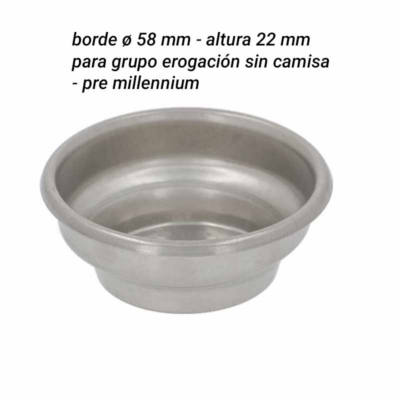 Filtro 1 taza ø 58x22 mm Pavoni