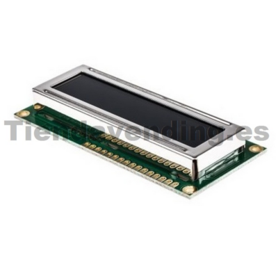 Display LCD 2x16 caracteres blanco sobre Azul
