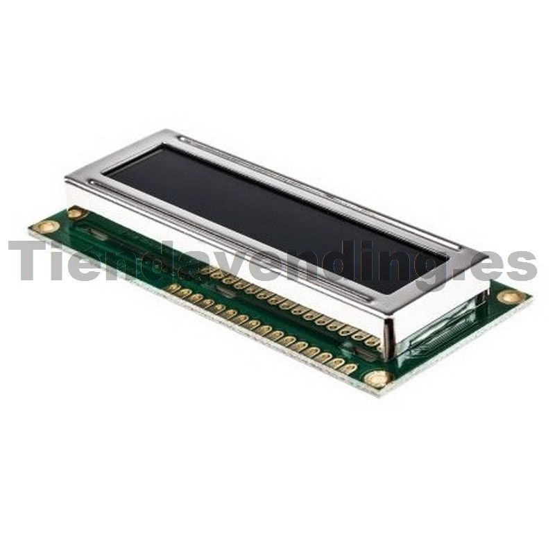 Display LCD 2x16 caracteres blanco sobre Azul