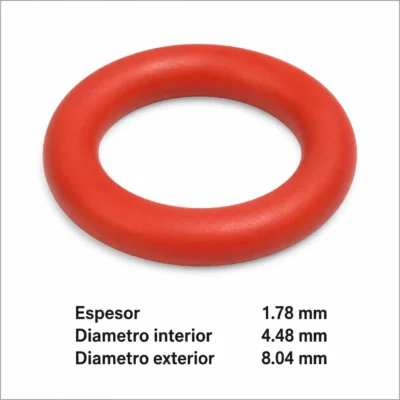 Junta OR 02018 silicona roja racor grupo Saeco EV soluble Necta Astro
