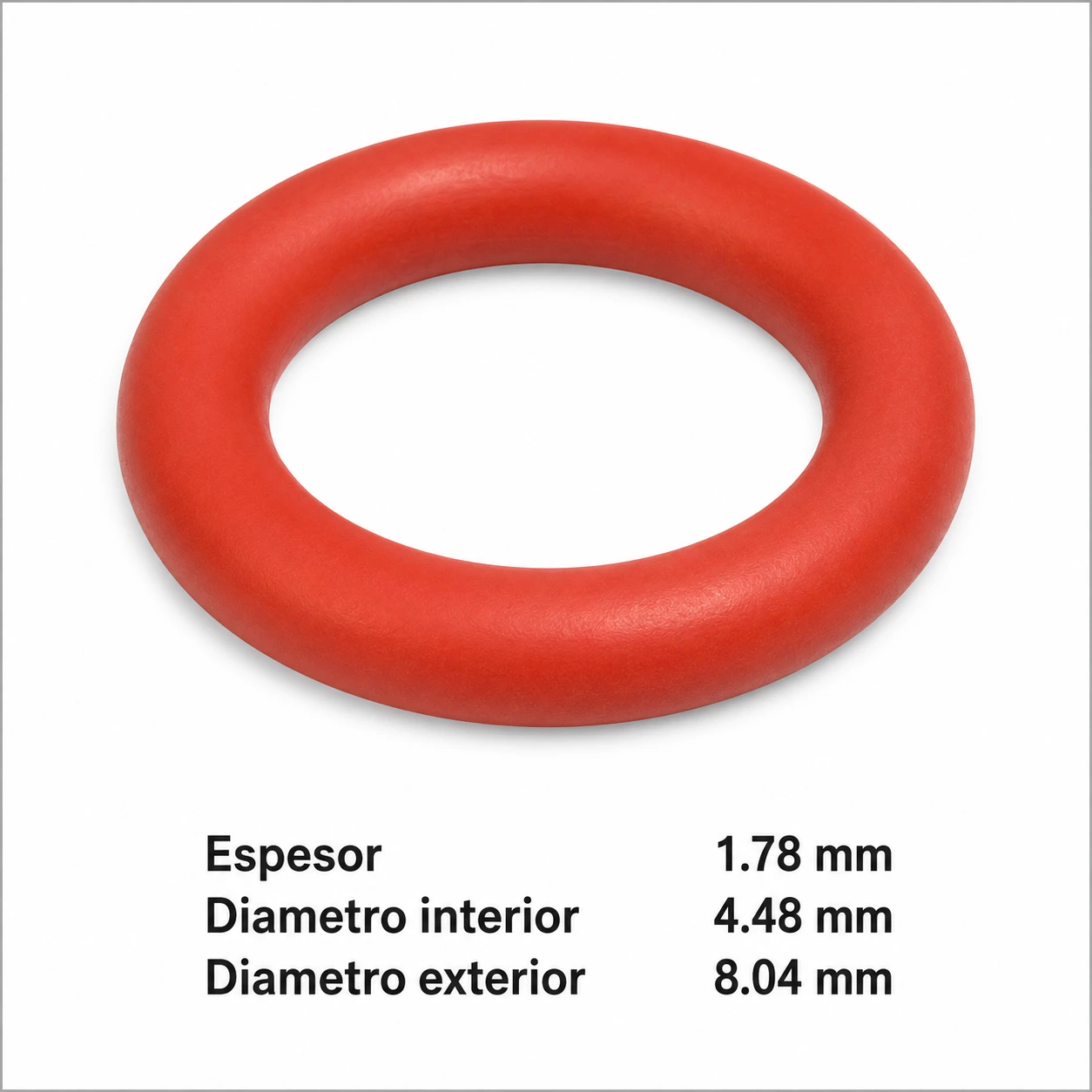Junta OR 02018 silicona roja racor grupo Saeco EV soluble Necta Astro
