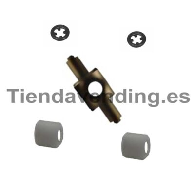 Conjunto porta ruedas pistón Azkoyen