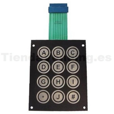 Teclado alfabético adhesivo del kit de unión Tempo Brisa Azkoyen