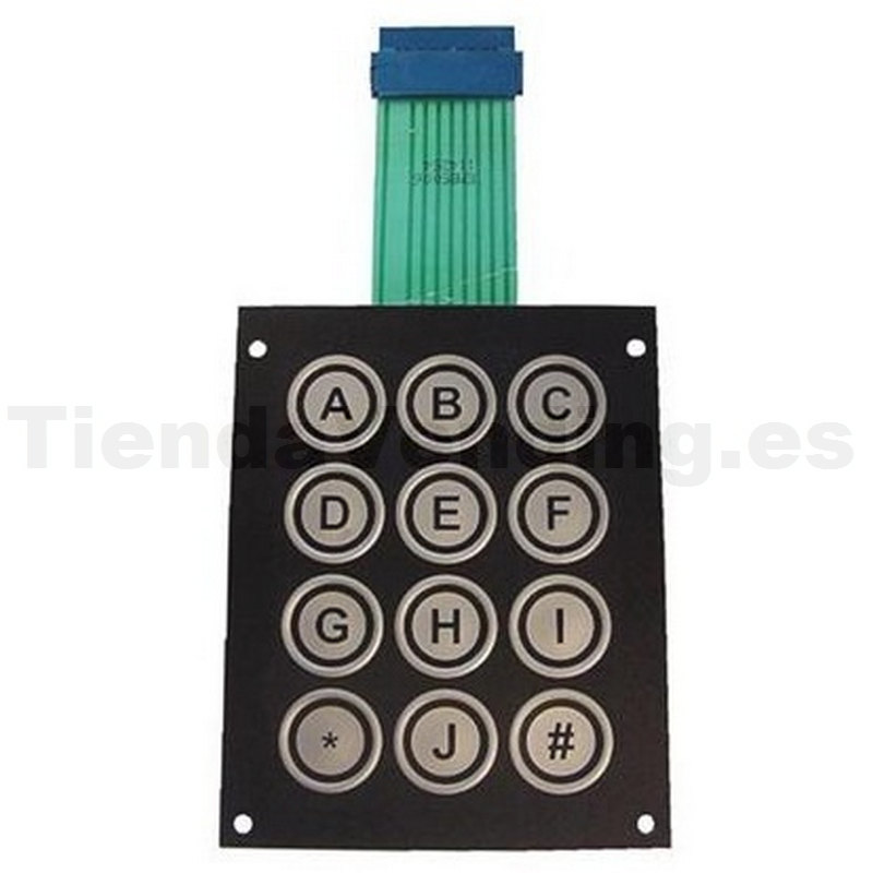 Teclado alfabético adhesivo del kit de unión Tempo Brisa Azkoyen