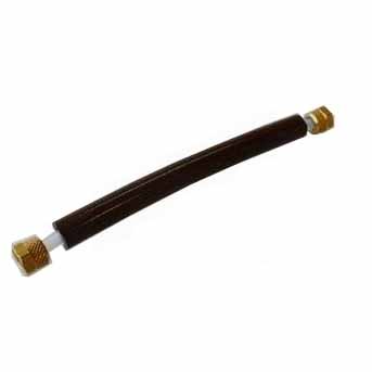 Tubo PTFE teflón 180 mm con racores ø 1/8"