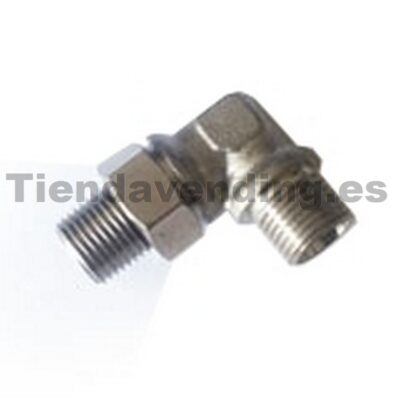 Racor 1/8" - 1/8" soporte caldera Saeco