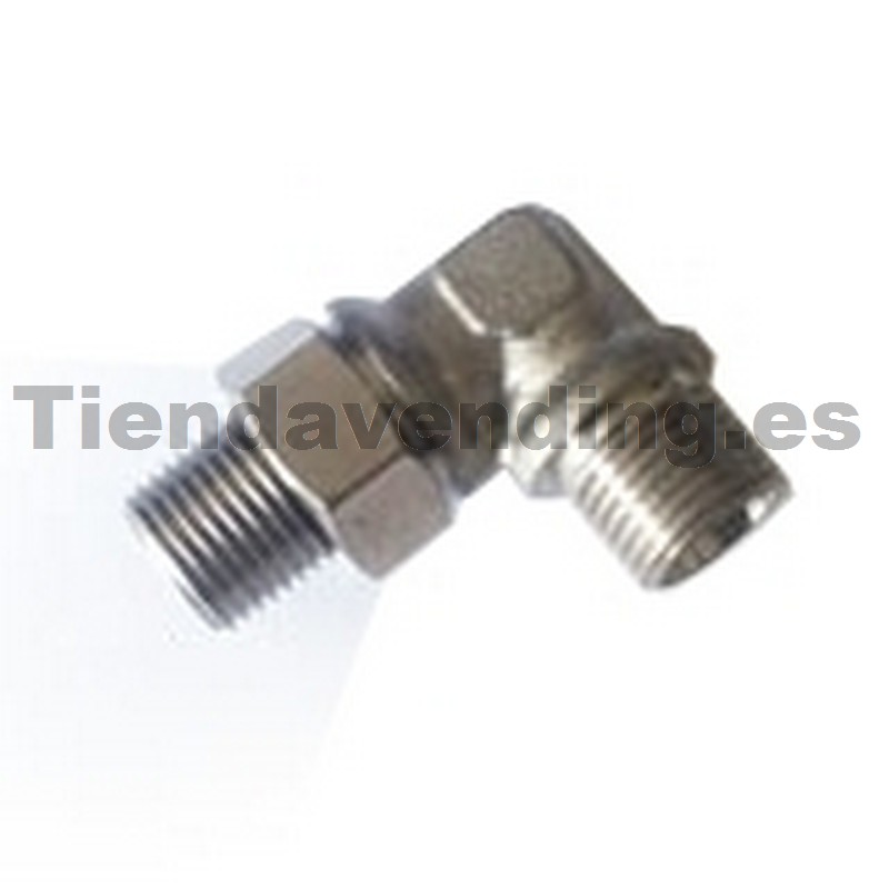 Racor 1/8" - 1/8" soporte caldera Saeco