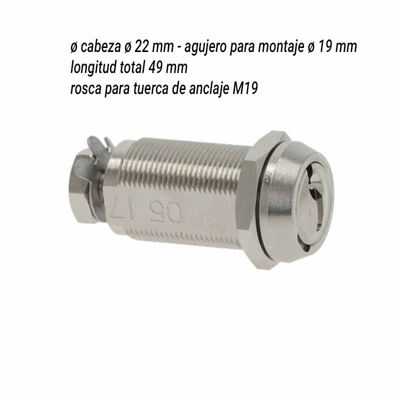 Cerradura programable rielda Mod.407 Bianchi (Apertura Izquierda)