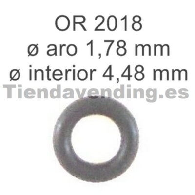 Junta torica 02018 EPDM  latiguillo pistón superior grupo café Necta