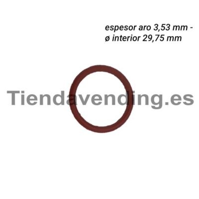 Junta OR 04118 Silicona roja del pistón superior del grupo de café Necta