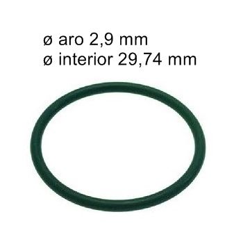 Junta ORM 02974-29 Viton negro base batidor Bianchi
