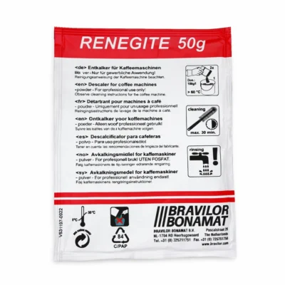 Sobre 50 g. de descalcificador para cafeteras