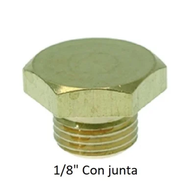 Tapón ⅛” con junta grupo electroválvulas Necta