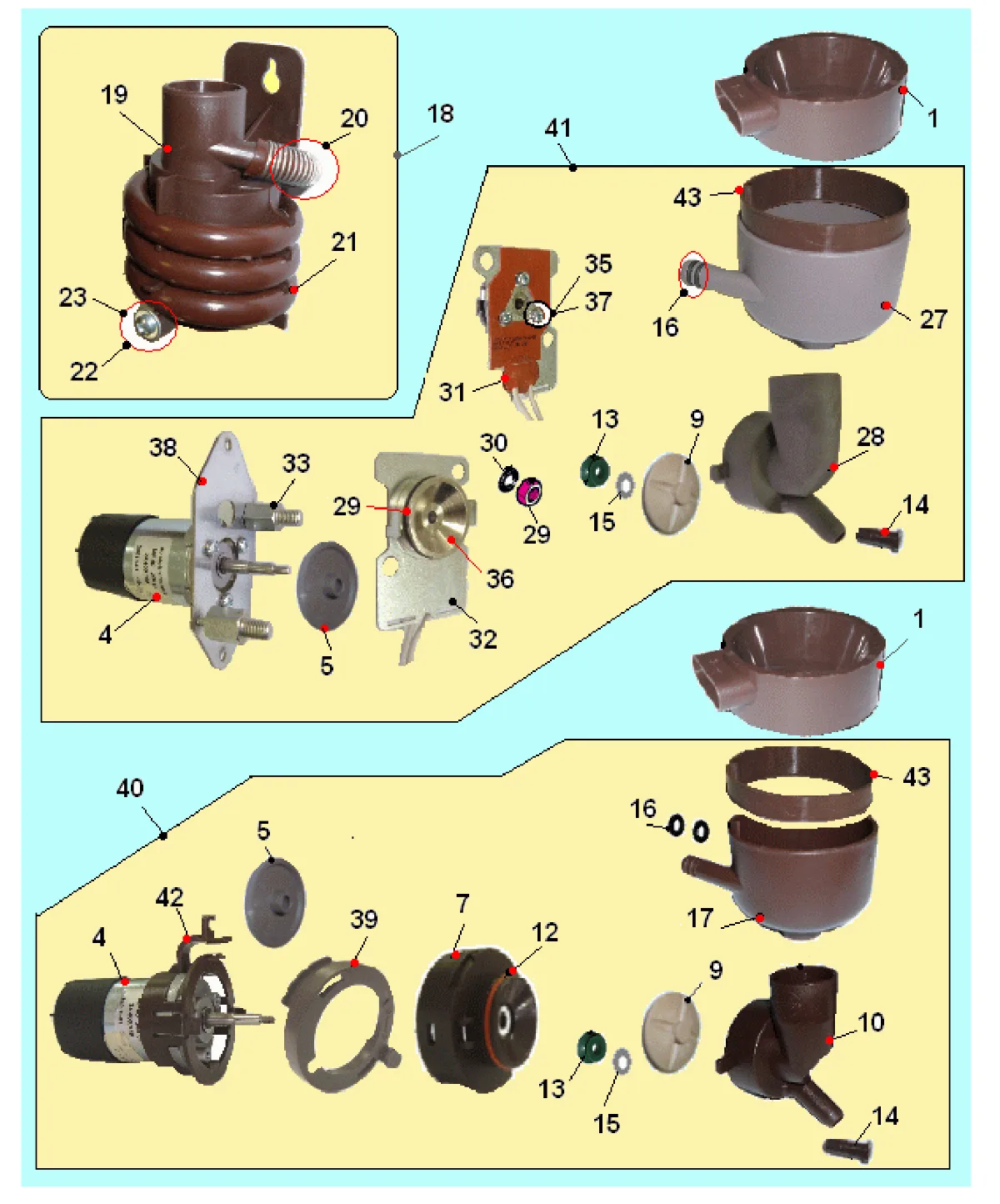 Despiece BVM 921 Bianchi – Bianchi Vending Group – Spare Parts Catalog
