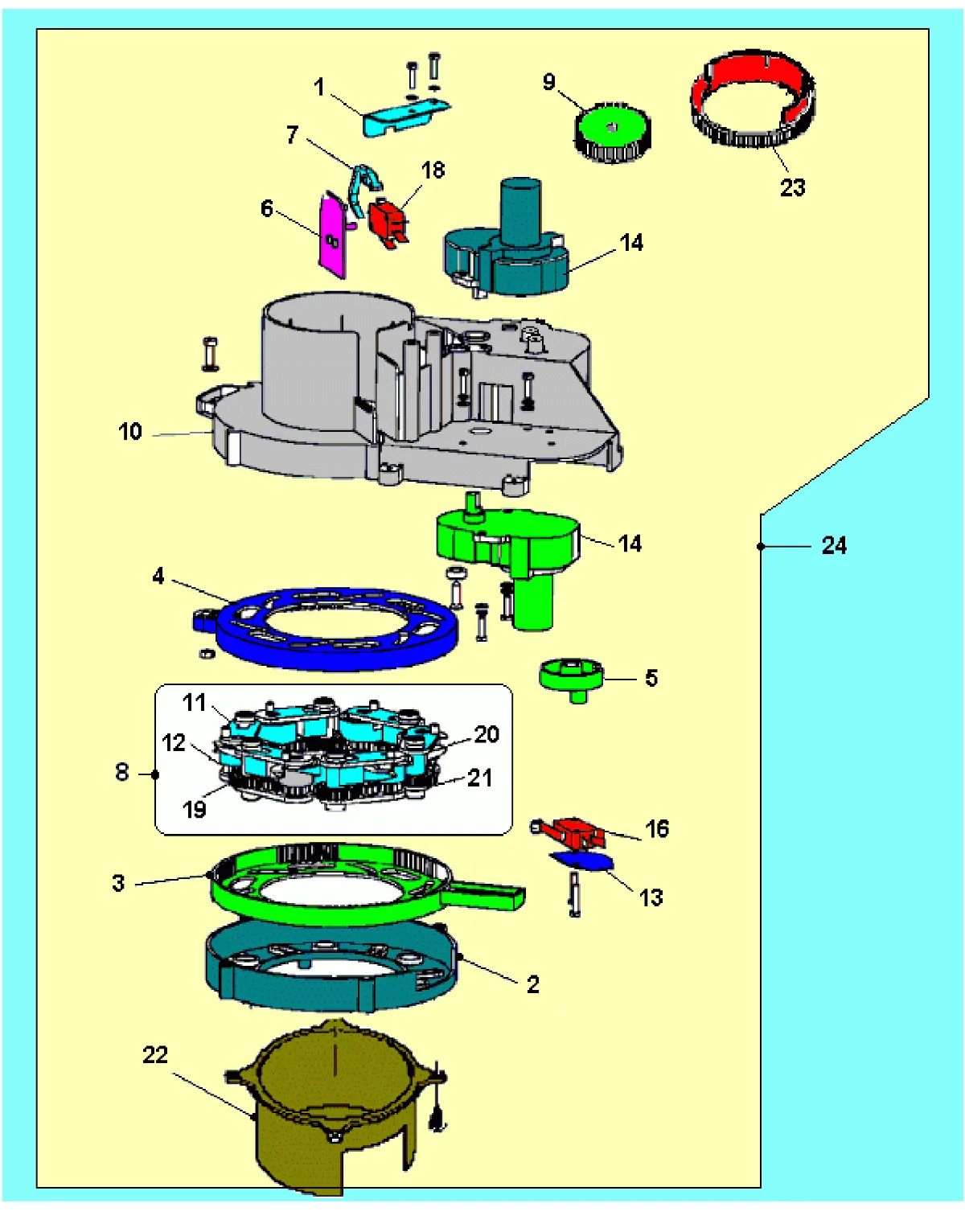 Despiece BVM 921 Bianchi – Bianchi Vending Group – Spare Parts Catalog