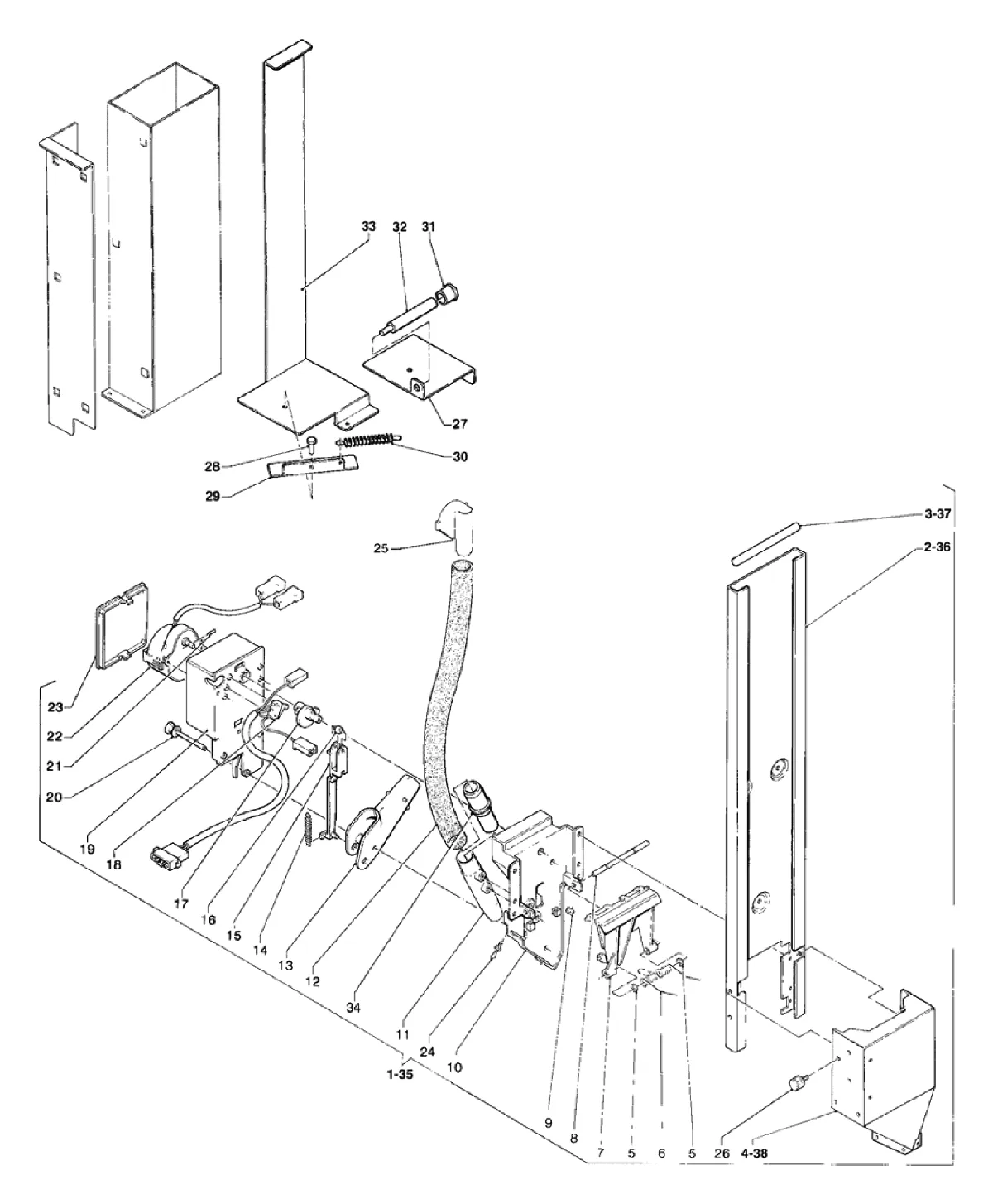 Despiece Brio 200 Zanussi – 10 - Distribuidor azucar y cucharillas