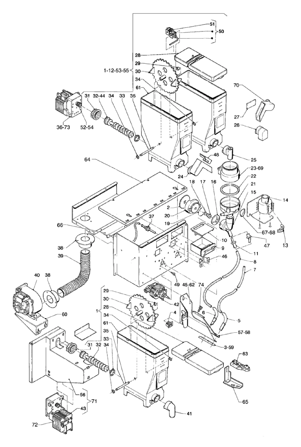 Despiece Brio 200 Zanussi – 7 - Motodosificador productos