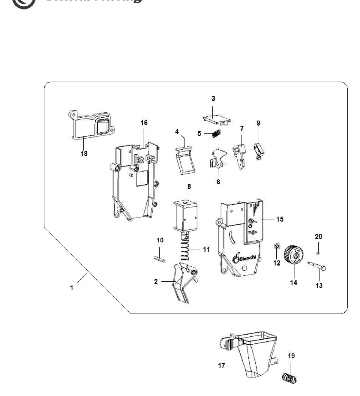 Despiece LEI 200 Bianchi – ASSEMBLY DOSER CAFFE (964)