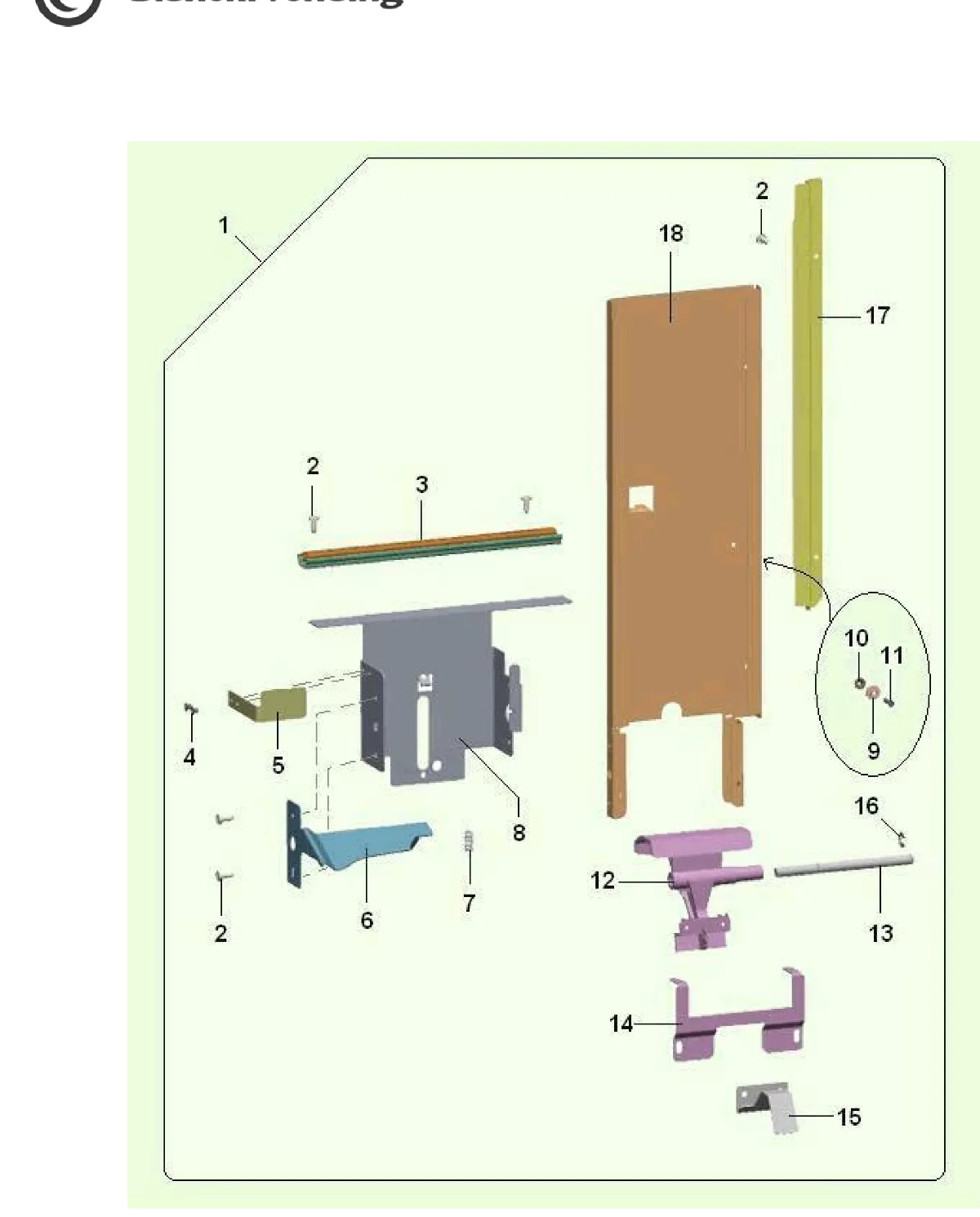Despiece LEI 200 Bianchi – STIRRERS DISPENSER (1360)