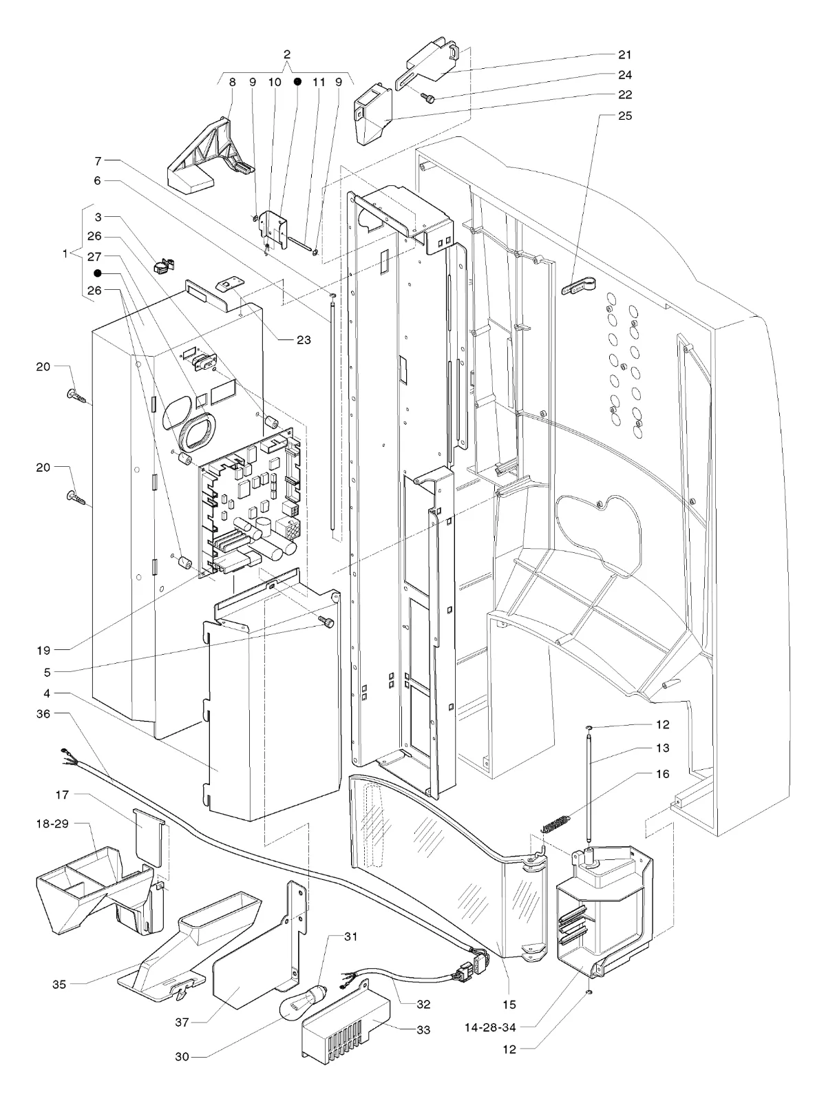 Brio 3 espreso – instant – 2 - Puerta, lado interno