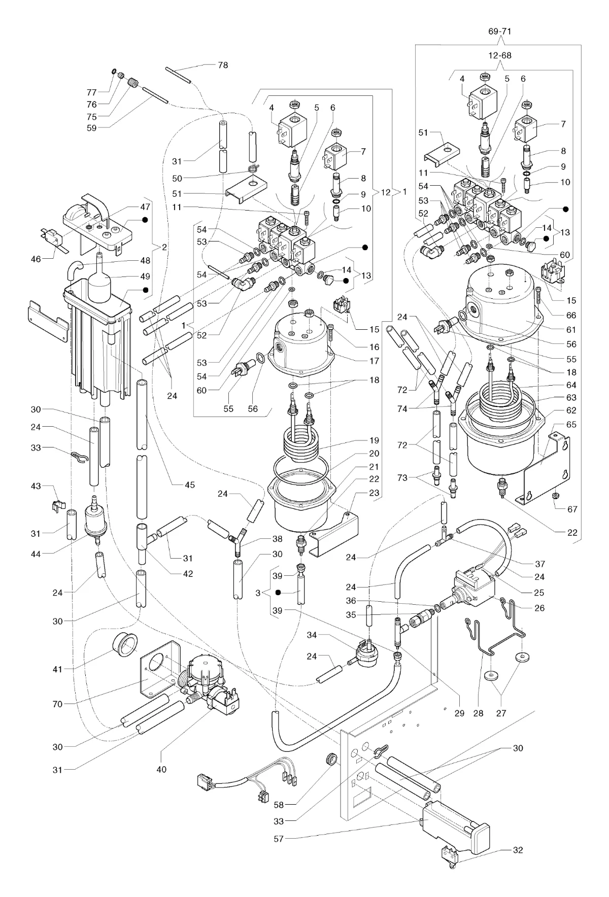 Brio 3 espreso – instant – 5 - Circuito idraulico