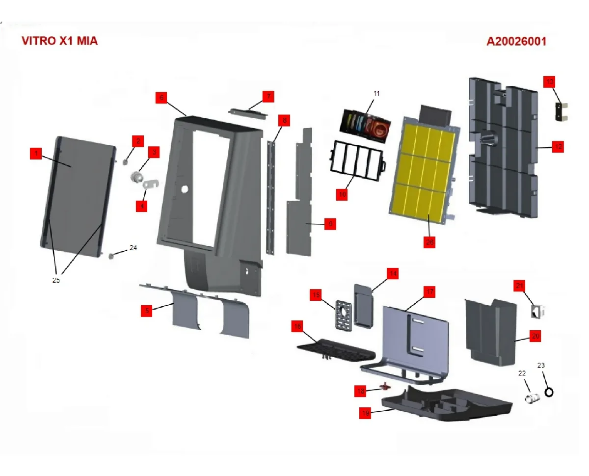 Despiece Vitro X1 MIA – Lámina 1